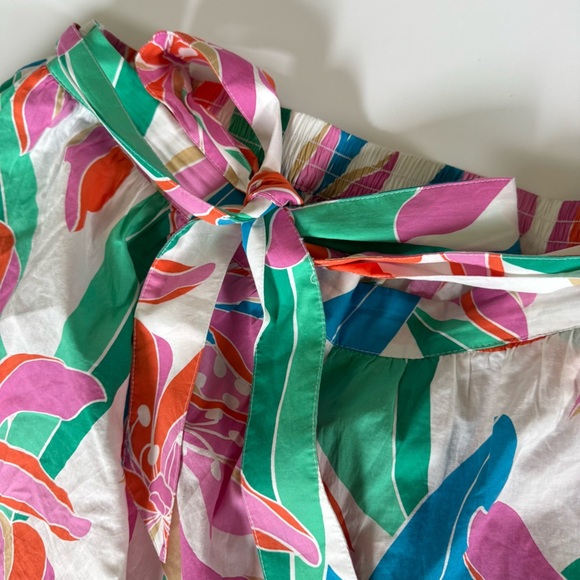 Lane Bryant White Floral MIDI Elastic Skirt Pockets Women’s 18/20 NWOT - Picture 6 of 9